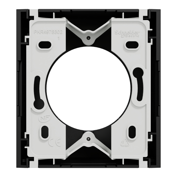 Schneider - Odace 2025 - boîte pour montage en saillie - 1 poste - noir onyx - Réf : S940762 - Vue de dos